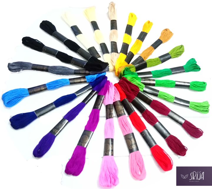 12%20Pieces/Skeins%20Embroidery%20Floss%20Cross%20Stitch%20Thread%20/%20DMC%20Thread%20For%20Embroidery%206%20line%20thread%20Cotton%20Embroidery%20Thread%20-%20Image%208