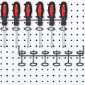 Peg board accesorries-4 x Pegboard Hook-Black. 