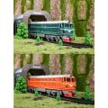 【Toy life hall】1:87 Alloy Internal-Combustion Locomotive Model Toy Train Toys for Children Gift(C).