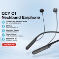 QCY C1 Bluetooth 5.2 Low Latency 13.6mm Driver Stereo Magnetic Neckband Wireless Earphone. 