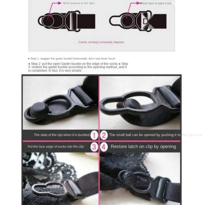 Women's%20Underwear%20Plus%20Size%20Lace%20Garter%20Belt%20Lace%20Transparent%20Suspenders%20Adjustable%20Three-breasted%20Belt%20Stockings%20-%20Image%209