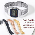 For Casio F-91W Meta Strap 18mm Stainless Steel Bracelet Casio Ae 1200wh for AE1300 AQ230 F105 F108 A158W A168 Bands Replacement. 