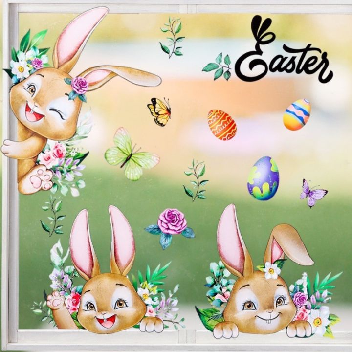 Cartoon%20Easter%20Window%20Static%20Sticker%20Cute%20Rabbit%20Carrot%20Egg%20Wall%20Sticker%20For%20Home%20Room%20DIY%20Decoration%20Easter%20Party%20Supplies%20-%20Image%207