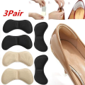 AlwaysOpen®Extra Soft Heel Pads, Strong Self-Adhesive Heel Cushion Heel Grips for Women and Men Shoes, Prevent Blisters, Cuts, Slipping, and Pain, Shoes Too Big Inserts in Black and skin-3 PAIR. 