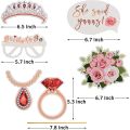 Wedding Photo Props Rose Gold,23 Pcs Hen Photo Booth Props. 