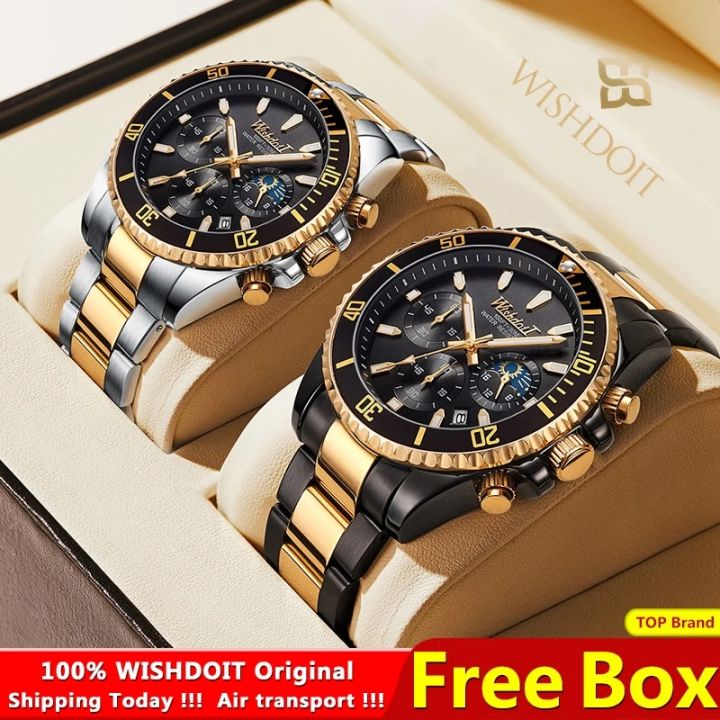 100%Original ZUNPAI Watch for Men TOP Brand Waterproof Sports Stainless Steel Chronograph 2022New Fashion Luxury Wristwatches