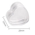 Heart shape design Heart-shaped plastic jar Transparent Plastic material Portable Empty cosmetic container Empty bottle 4g capacity Lip balm pot for Travel accessories Beauty and skincare Daily. 