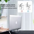 muchly Keyboard stand-2PCS,Portable Invisible Laptop Stand for with 3 Adjustable Angles for Desk,Mini Aluminum Cooling Pad,with MacBook Pro/Air, Lenovo, Surface (Silver). 