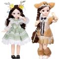 30cm Bjd Girls Toys 20 Removable Joint Dolls Fashion Dress Make Up Dolls Plastic Body Full Set Play House Doll. 