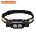 Halloween H25S Waterproof headlamp 18650 headlight 5 Modes dual Luminus SST40 LED 1200lm USB Rechargeable Torches Work Hiking Light lampDolls Accessories. 