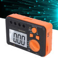 Digital Earth Resistance Tester 0.01-2000 Ohm Digital Insulation Resistance Meter Low Voltage Prompt for Power System. 