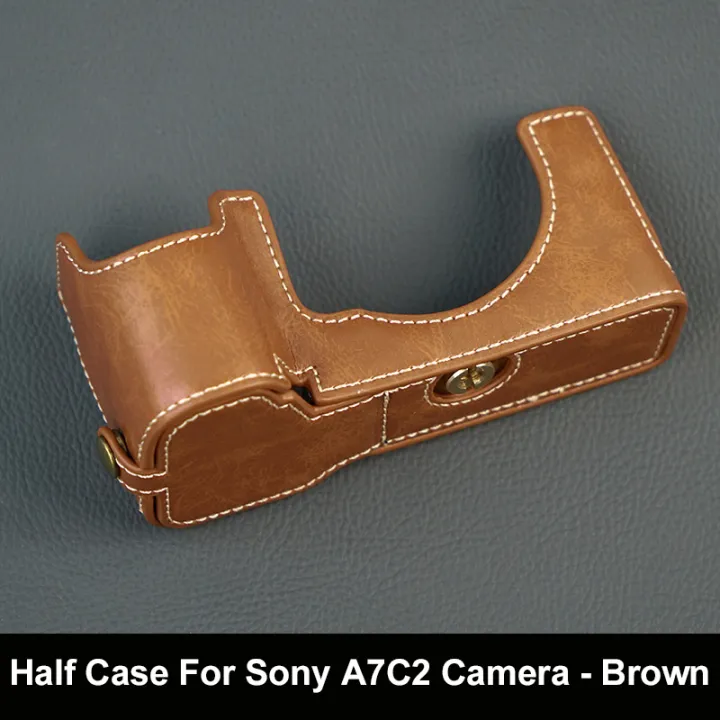 A7CII%20Camera%20Half%20Case%20PU%20Camera%20Base%20for%20Sony%20A7C2%20A7C%20Mark%20II%20Retro%20Protector%20Bag%20Buttom%20Opening%20Battery%20Changable%201/4%20Screw%20-%20Image%207