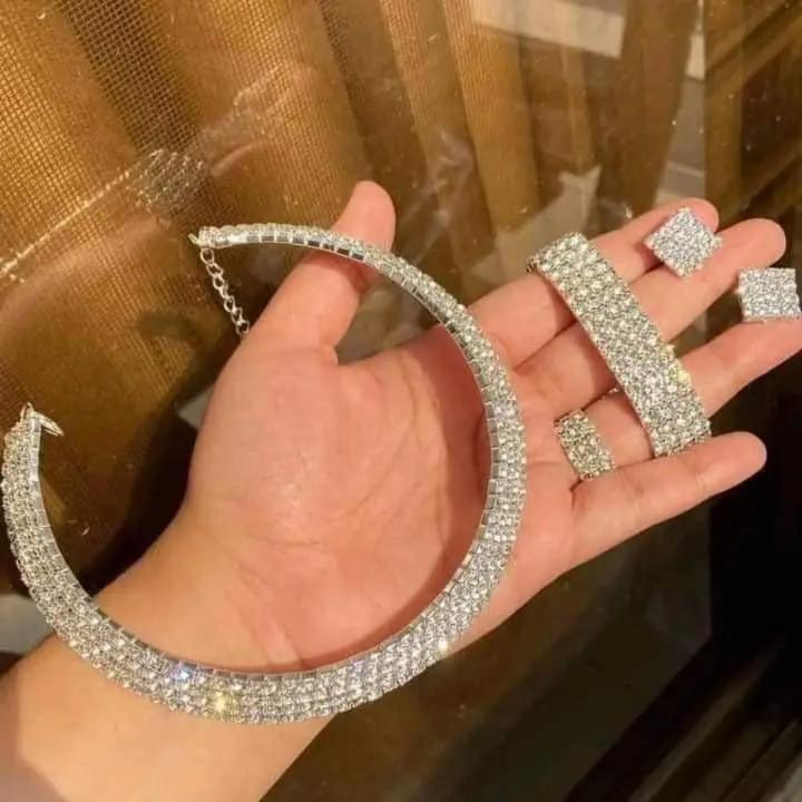 Luxury%20Romantic%20Crystal%20Wedding%20Jewelry%20Sets%20Silver%20Color%20Bridal%20Necklace%20Earrings%20Bracelets%20Ring%20Sets%20For%20Women%20-%20Necklace%20For%20Girls%20-%20Image%203