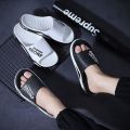 selipar lelaki,Anti Slip Massage Slippers Home Bathroom Men's athletic slide sandals Street fashion slippers. 