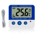 GC Led Fridge Freezer Digital Thermometers ℃/℉ Temperature Humidity Meter With Led Indicator Alarm Function color:White.