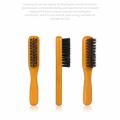 Boar Bristle Beard Brush Anti Static Styling Comb With Wood Handle Men Hairdressing Face Hair Shaving Mustache Grooming Kit Tool.