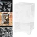 Cake Display Box Acrylic Cake Stand with Cover for Birthday 20x20x28.5CM.