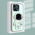 New Phone Case For Realme Note 50 4G Cover Astronaut Holder Stand Fashion Soft Silicone For Realme Note50 4G Case.