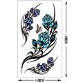 Waterproof Mock Tattoo Sticker Women's Small Fresh Purple Rose Blue Enchantress One-time Cover Tattoo Sticker.