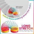 Rainbow Spring Toy - 6 Inch Giant Magic Spring Toys for Kids, A Huge Classic Novelty Toy for Boys and Girls-1pcs. 