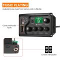 JOYO EQ-MP3 3-Band EQ Equalizer System Acoustic Guitar Preamp EQ Equalizer Piezo Pickup LCD Tuner Amplifier - black.