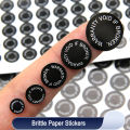 WARRANTY VOID IF BROKEN Screw Hole Tamper Evident Security Seal Removal Proof 6/8/10/12/15mm Open Warning Brittle Paper Sticker. 
