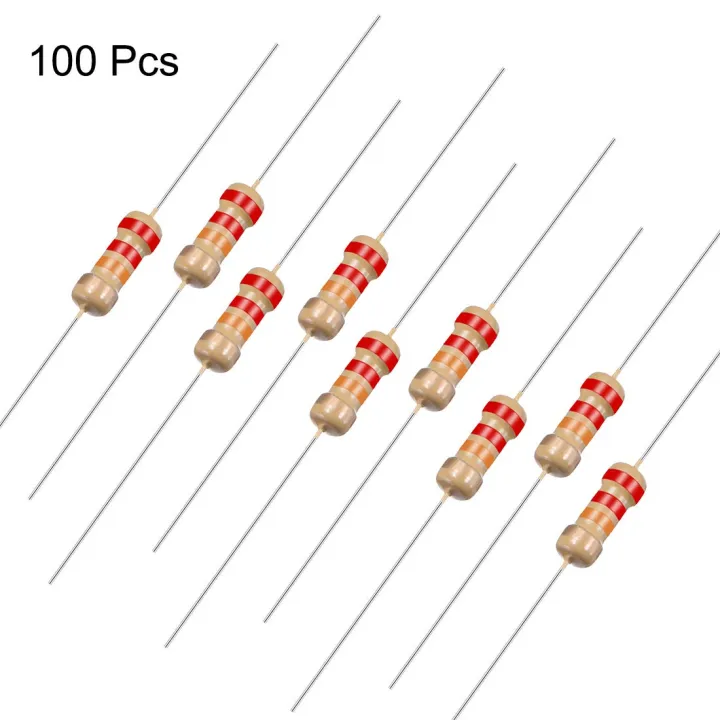 50Pcs-%2022K%20Ohm%20Resistor%205%25%2022K%20Ohm%20Carbon%20Film%2022K%20Ohm%20Resistors%201/4W%20Resistance%200.25%20Watt%205%25%20Tolerance%20Fixed%20Resistors%202%20Pin%20Leads%20-%20Image%202