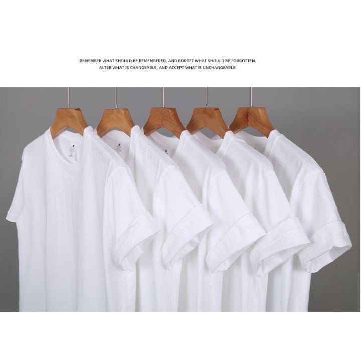 230g%20pure%20cotton%20solid%20color%20short%20sleeve%20base%20coat%20pure%20white%20T-shirt%20combed%20cotton%20men%20and%20women%20tee%20-%20Image%208