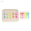 5 Pieces Montessori Material Color Matching Lock Set for Children Toddlers.