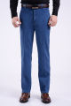 Spring and Autumn Middle-Aged and Elderly Men's Jeans High Waist Elastic plus Size Straight-Leg Pants Men's Autumn and Winter Loose Jeans.