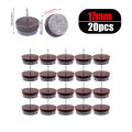 20pcs Furniture Felt Feet Pads with Caps Heavy Duty Nail-On Slider Glide Pad Floor Protector for Wooden Chair Tables Leg Feet. 