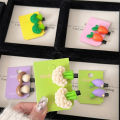 2PCS Simulation Food Hairpin Cute Eggplant Vegetable Side Hair Clips Headdress WANNA.