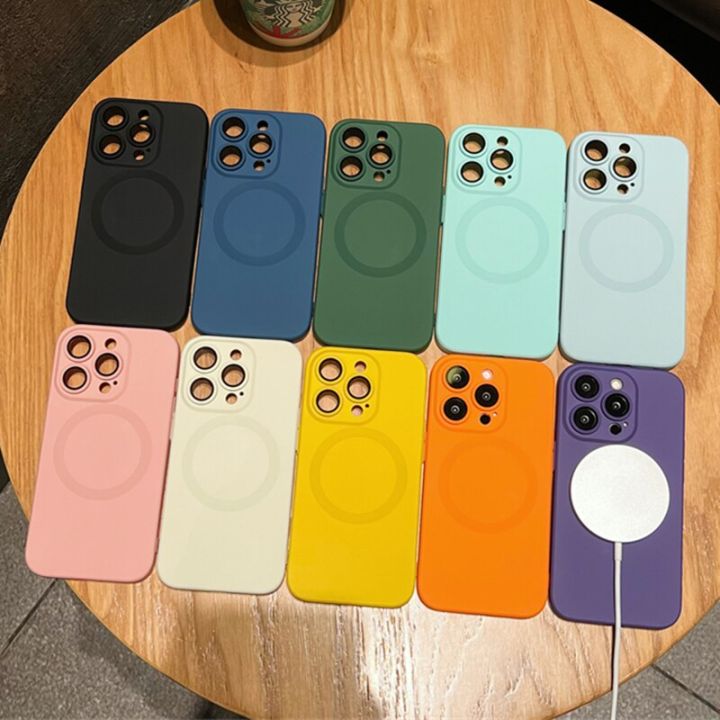HOCE%20Liquid%20Silicone%20Magnetic%20Phone%20Cases%20for%20iPhone%2014%20Pro%2013%2012%2011%20Pro%20Max%2014%20Plus%20for%20Mag%20Safe%20Case%20Glass%20Lens%20Protection%20Soft%20Cover%20-%20Image%209