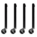 Table Leg Extension for Folding Table Castors - Pack of 4 Risers with Wheels for Straight and Curved Legs Easy to Use. 