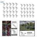20 Pieces Fixing Shelf Scaffolding Parts Steel Small Scaffolding 12mmx45mm.