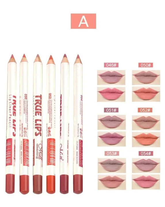 6Pcs/set%20Cosmetic%20Professional%20Wood%20Lipliner%20Waterproof%20Lady%20Charming%20Lip%20Liner%20Soft%20Pencil%20Contour%20Makeup%20Lipstick%20Tool%20-%20Image%205