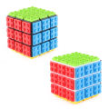 Speed Magic Cube 3x3 Build-on Brick Magic Cube Brain Teaser Puzzle and Bricks Toy in 1 for Kids Gift. 
