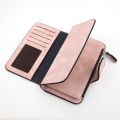 Women Scrub Leather Lady Purses Clutch Long Female Wallet. 