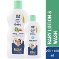 Parachute Just for Baby - Baby Lotion 200ml & Baby Wash 100ml. 