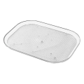 Clear Square Fridge Organizer Storage Home Rotating Storage Rack for Cabinet, Table, Pantry, Countertop. 