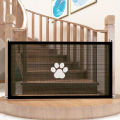 【100%-original】 Dog Gate for Stairs Pet Gates for The House Dogs Screen Mesh Gate for Doorways Stairways With 4Pcs Hook Indoor Dog Safety Fence. 