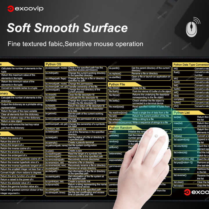 EXCO%20Python%20Programing%20Mouse%20Pad%20Large%20Shortcuts%20Cheat%20Sheet%20Keyboard%20Mousepad%20Stitched%20Edge%20Non-Slip%20Base%20Desk%20Mat%20for%20Engineer%20-%20Image%202