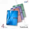 Hearts Spiral Student Notebook – (4 Pcs) 102 Pages (51 Sheets) – Premium 65 GSM Printed Paper – Strong Spiral Binding – Study & Writing Notebook for School, College, Office – Size 9.8 x 7.2 Inch [Hearts Student Notebook Roll]. 