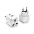 Universal EU Plug Adapter International AU US UK To EU Euro KR Travel Adapter Electrical Plug Converter wer Socket. 