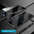 lthmy for Xiaomi Redmi Note 8 Magnetic Case 360 Front Back double-sided 9H Tempered Glass Case Metal Bumper cover.
