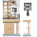 1Piece 100Kg Top Hung Tracked Door Roller Dual Pivot Swivel Wheel For Slide Partition Folding Bifold Door.