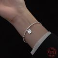 La Monada 16.5+3.5cm Irregular Bracelets For Women Silver 925 Sterling ID Card Hexagon 925 Sterling Silver Women's Bracelet. 