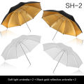 Photo Studio Umbrella Set 33 ' 84 cm White Soft Light Umbrella + Dual-use Reflective Umbrella 4 Pieces Photography Accessories.
