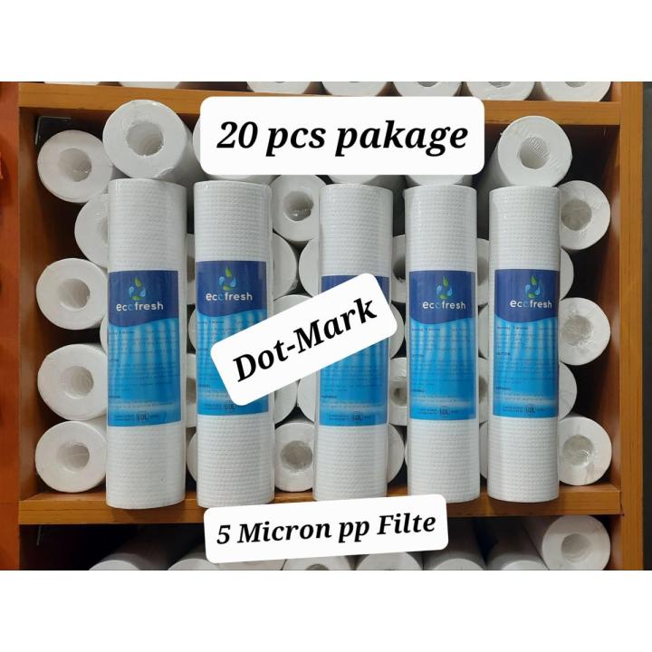 5 Micron PP SEDIMENT FILTER - 20 PCS ecofresh
