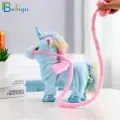 Babiqu 1pc Electric Walking Unicorn Plush Toy Stuffed Animal Toy Electronic Music Unicorn Toy for Children Christmas Gifts 35cm. 